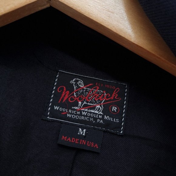 Woolrich Jacket Size Medium Blue Rare Vintage - Picture 5 of 6